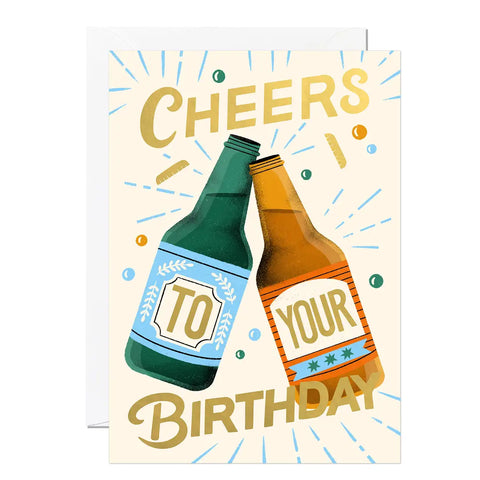 Beer Birthday Greeting Card