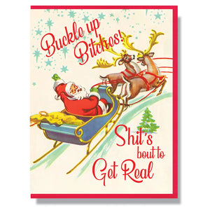 Buckle Up Greeting Card
