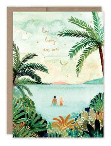 Island Scene Greeting Card