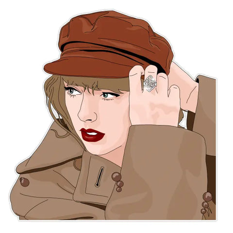 Taylor Red Sticker