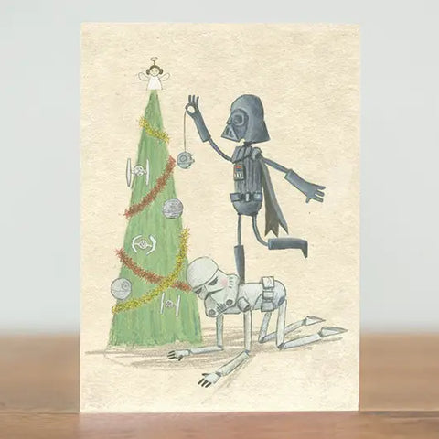 Deathstar Decoration Greeting Card