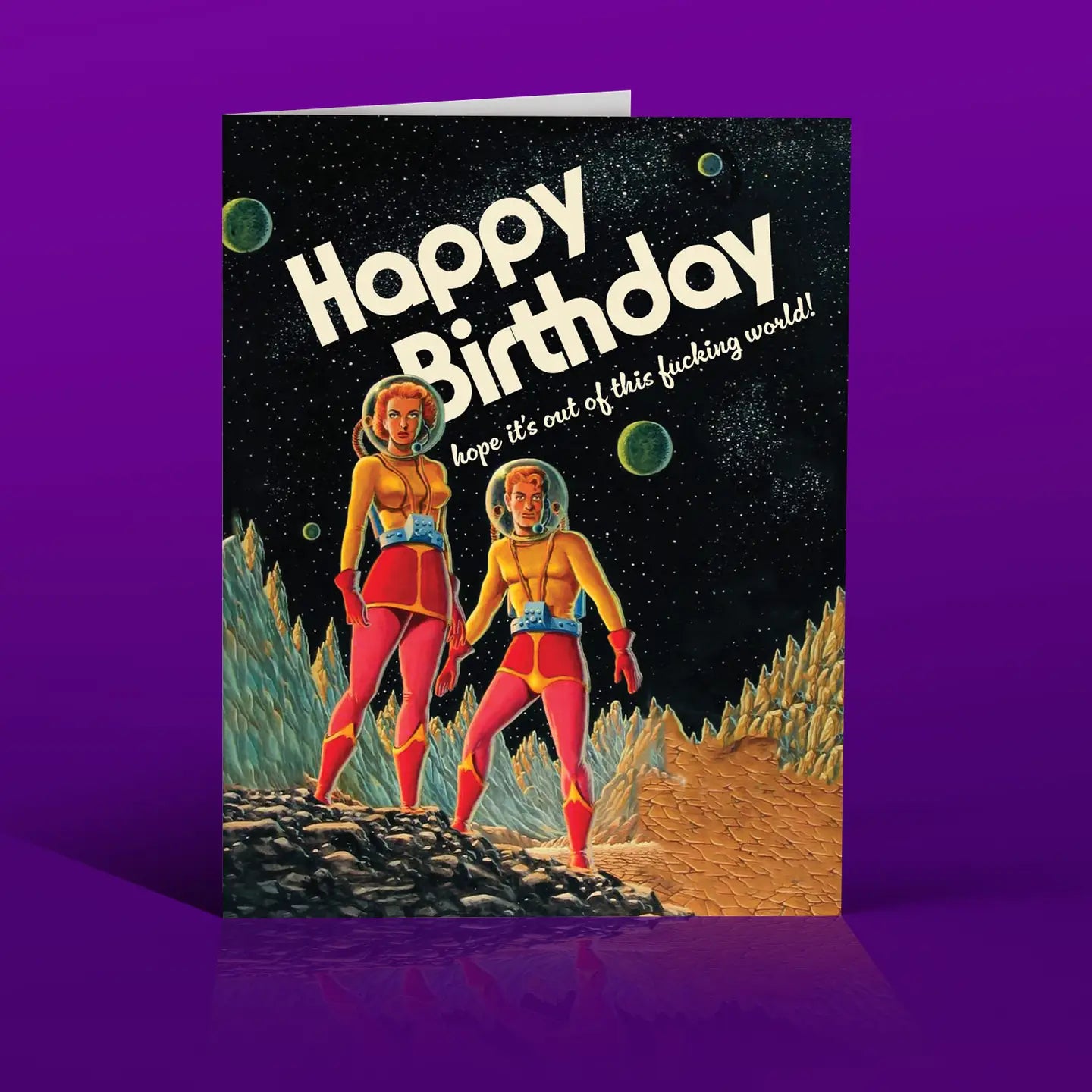 Galaxy Birthday Greeting Card