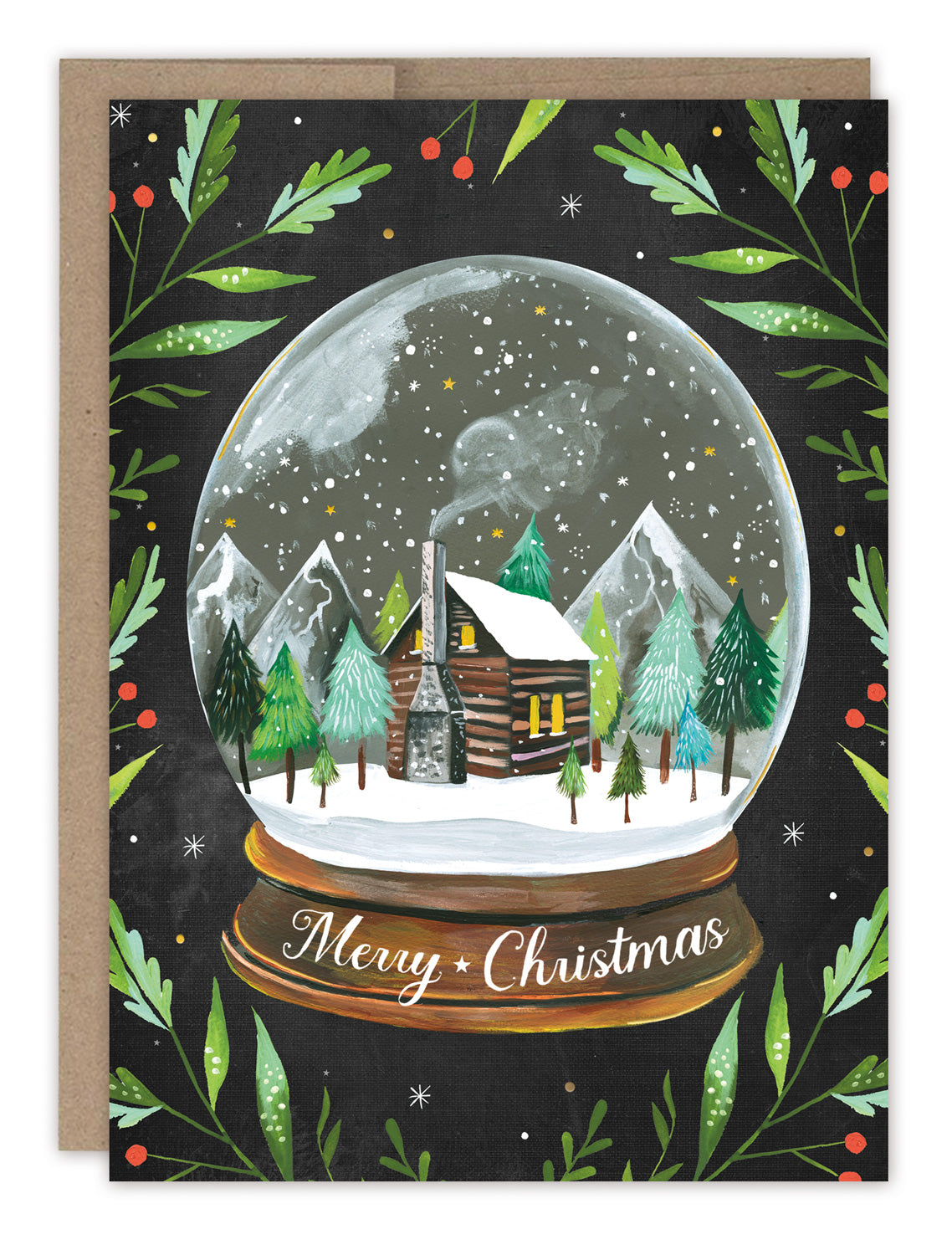 Snow Globe Greeting Card