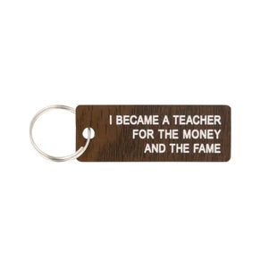 Money And Fame Keychain
