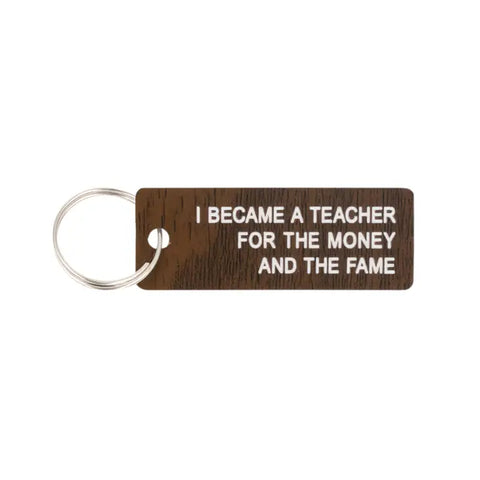 Money And Fame Keychain