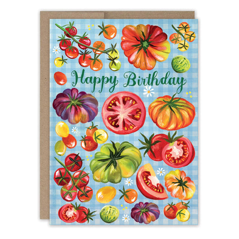Tomatoes Birthday Greeting Card