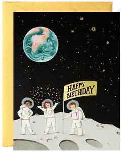 Astronauts Birthday Greeting Card