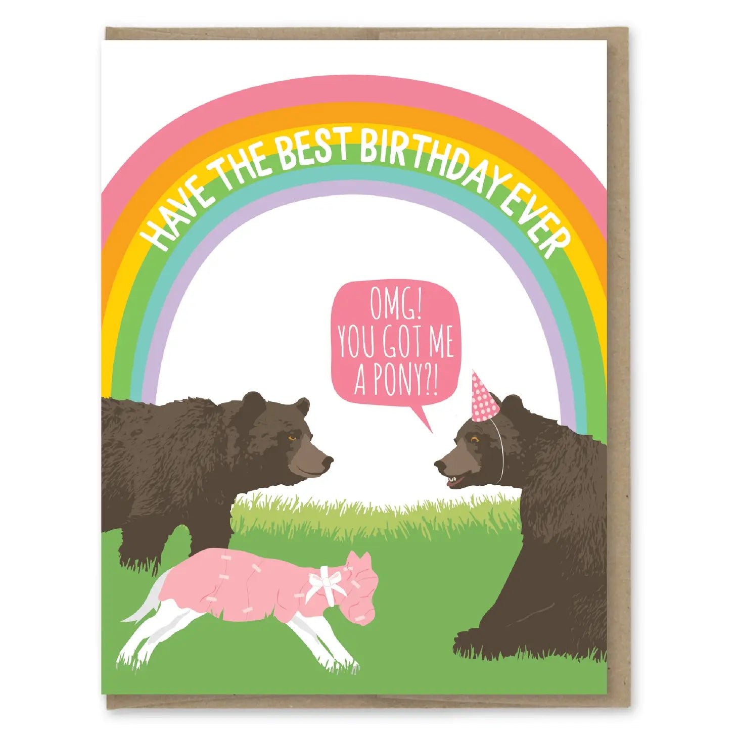 Best Birthday Pony Greeting Card