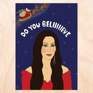 Cher Beliiieve Greeting Card