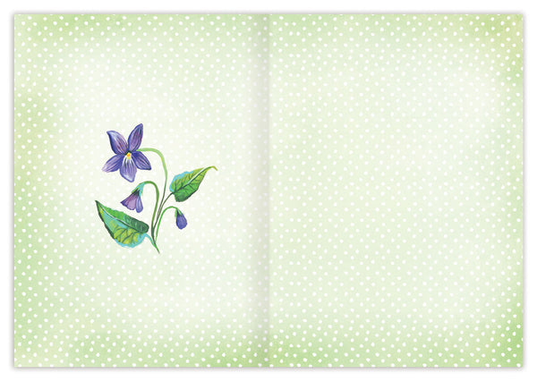 Lavender Moonflowers Greeting Card