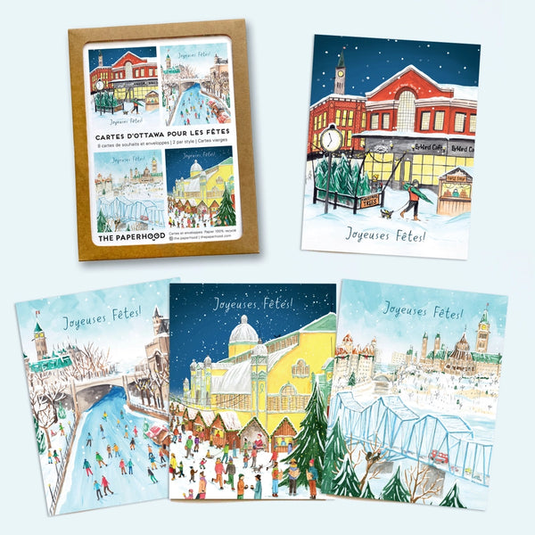French Ottawa Holiday Cards - Assorted Box of 8