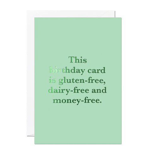 Gluten-Free Birthday Greeting Card