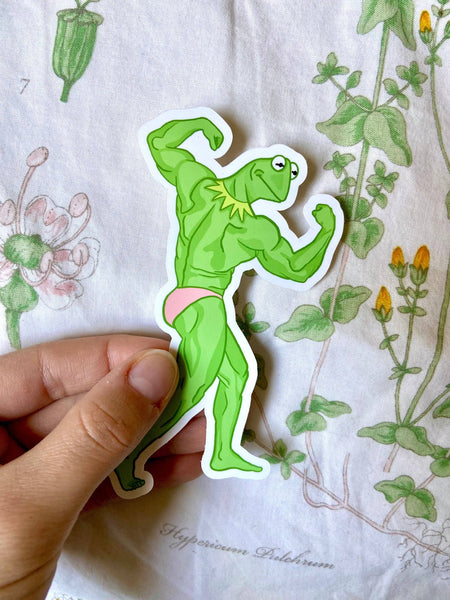 Buff Kermit the Frog Stickers