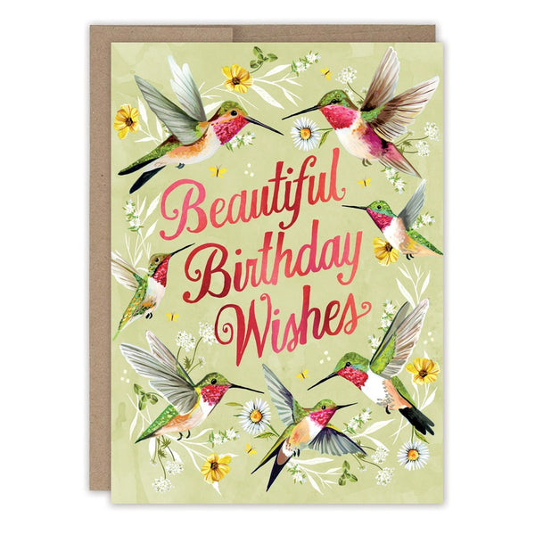 Hummingbirds Birthday Greeting Card