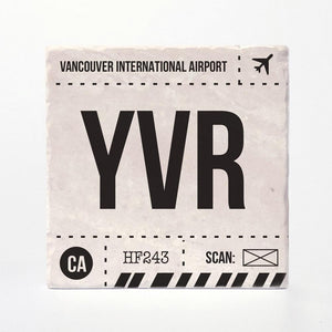 Vancouver Airport Code Tile Coaster