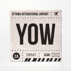 Ottawa Airport Code Tile Coaster