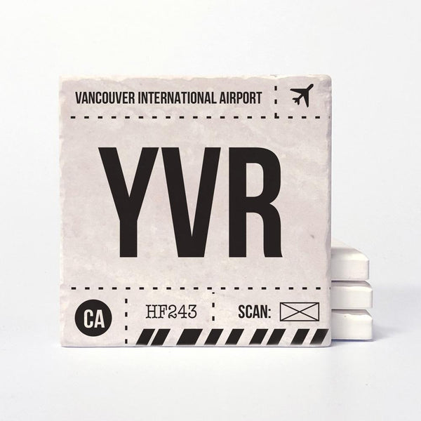 Vancouver Airport Code Tile Coaster