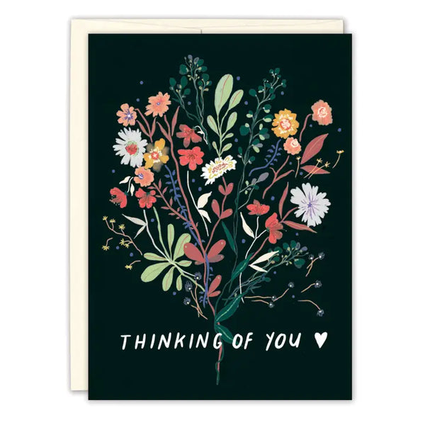 Evening Bouquet Sympathy Greeting Card