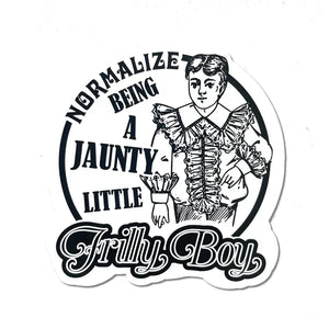 Frilly Boy Sticker