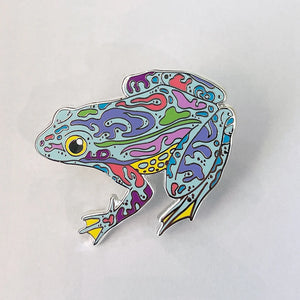 Psychedelic Frog Enamel Pin