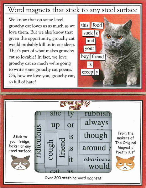 Grouchy Cat Magnetic Poetry