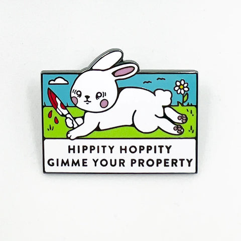 Hippity Hoppity Enamel Pin