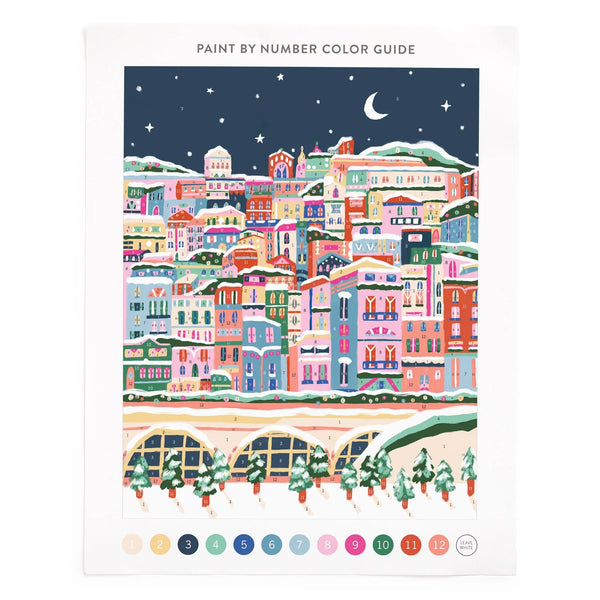Snowy City Paint By Number Kit