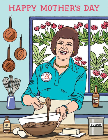 Julia Child Mother's Day Greeting Card