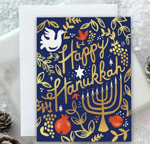 Pomegranate Hanukkah Greeting Card