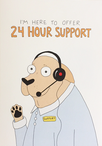 24 Support - Fineasslines Greeting Card - Ottawa, Canada