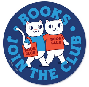 Book Club Cats Sticker