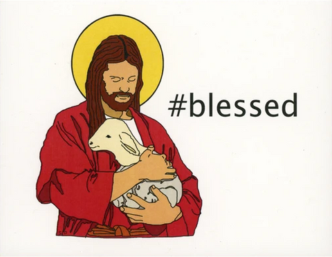 Blessed Christmas Greeting Card
