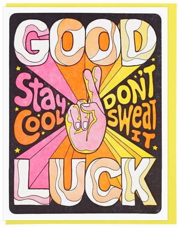Good Luck, Stay Cool - Lucky Horse Press Greeting Card - Ottawa, Canada