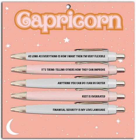 Zodiac Capricorn Pen Set