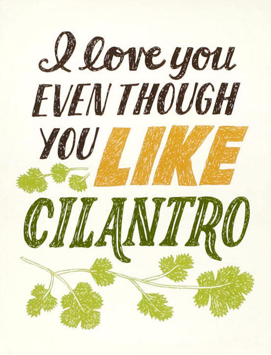 You Like Cilantro Greeting Card