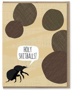 Holy Shitballs - Modern Printed Matter Greeting Card - Ottawa, Canada