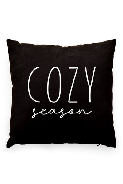 Cozy Season Pillow Cover Black