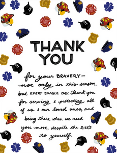First Responder Thank You Greeting Card