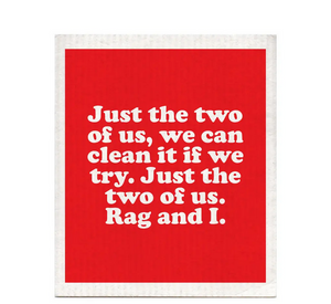 Just The Two Of Us Swedish Dishcloth