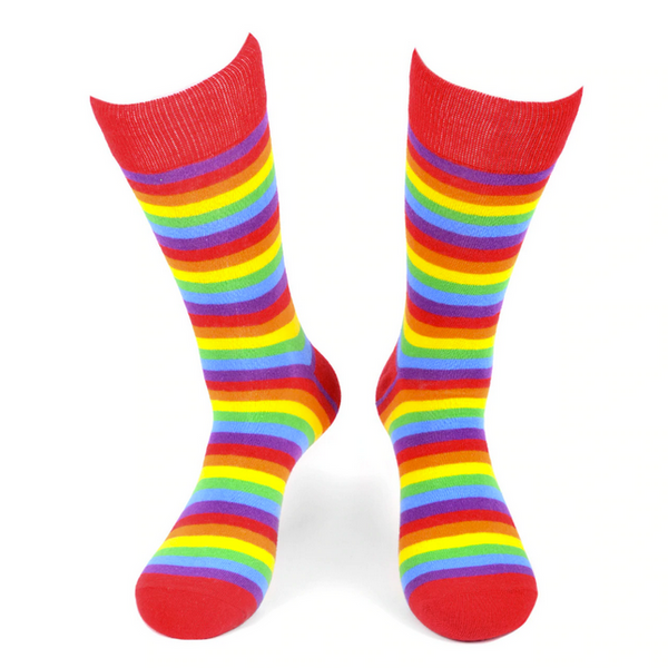 Rainbow Stripe Socks - Large Sizing