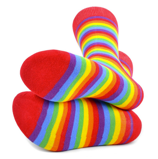 Rainbow Stripe Socks - Milk Shop Ottawa - Fashion Accessories