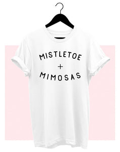 Mistletoe And Mimosas T-Shirt White