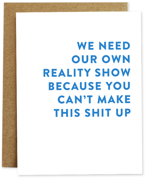 Reality Show Greeting Card