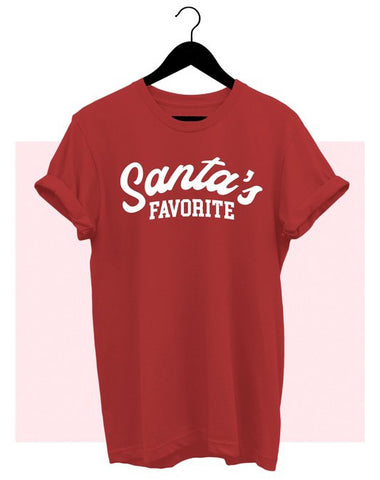 Santa's Favorite T-Shirt Red