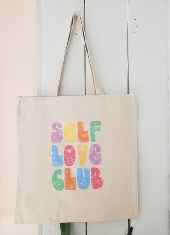 Multi Colour Self Love Club Tote Bag