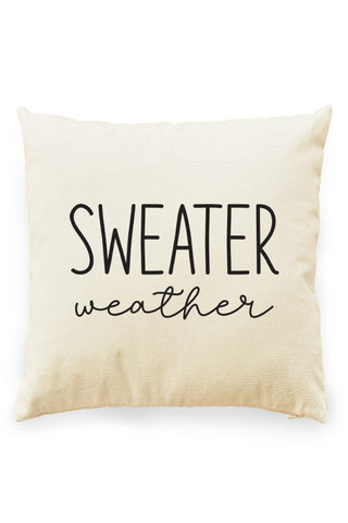 Sweater Weather Pillow Cover Natural