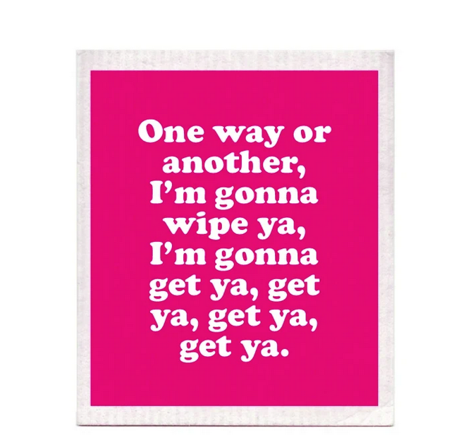 One Way Or Another Swedish Dishcloth