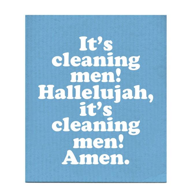 It's Cleaning Men Dishcloth