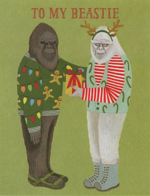 Beastie Holiday Greeting Card