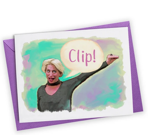 Dorinda Clip Greeting Card